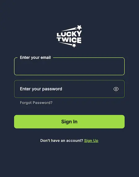 luckytwice login